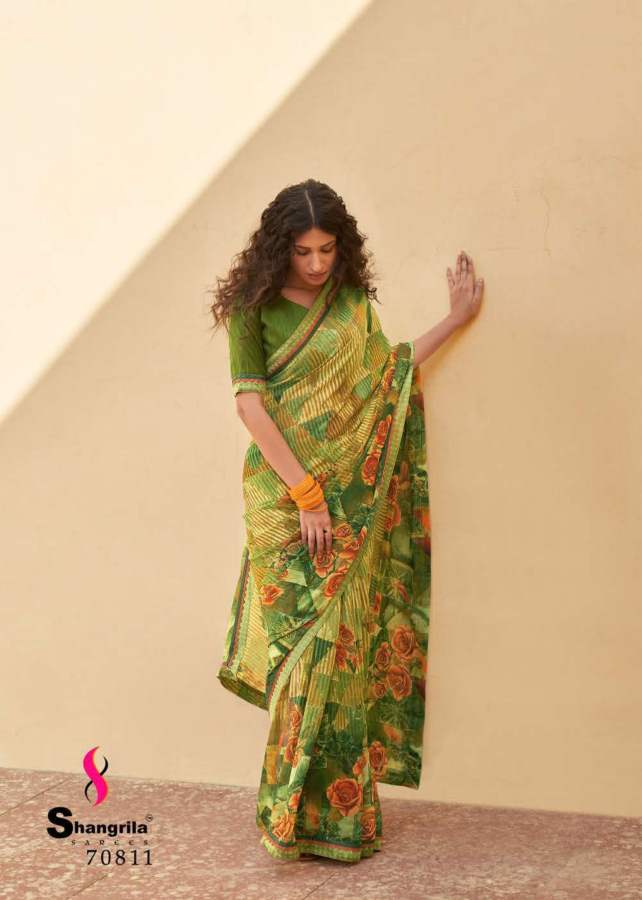 Shangrila Inox 16 Casual Daily Wear Printed Georgette Saree Collection